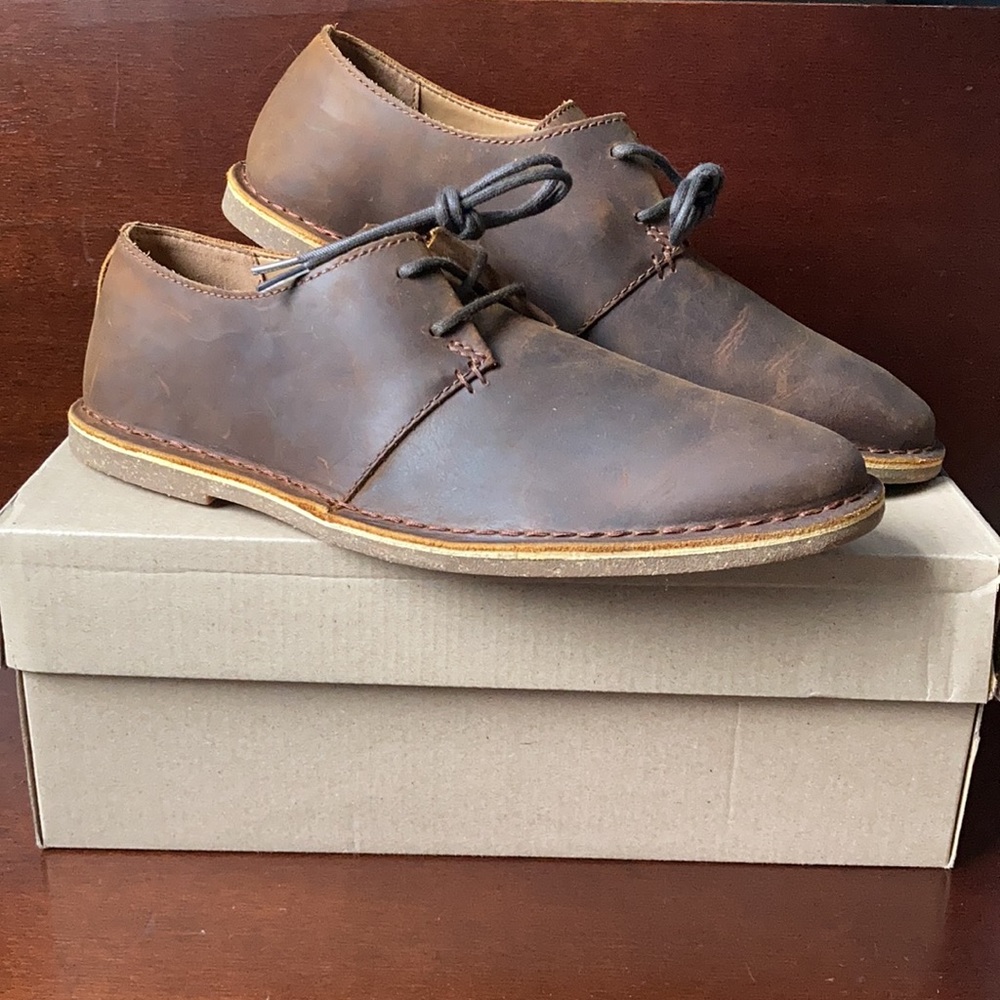 COPY - Clark’s Baltimore Lace Beeswax Leather. Brand new.